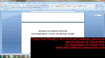 DESIGN AND FABRICATION OF SENSOR OPERATED ELECTROMAGNETIC CLUTCH AND BRAKING SYSTEM