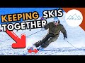 How to keep skis parallel  how to keep skis close together