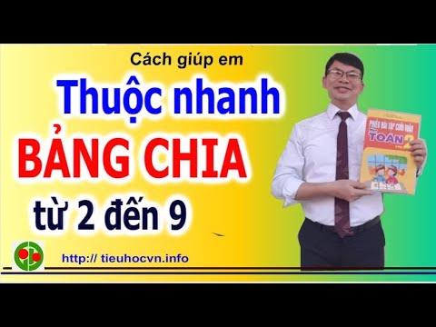 Video: Cách Học Bảng Chia