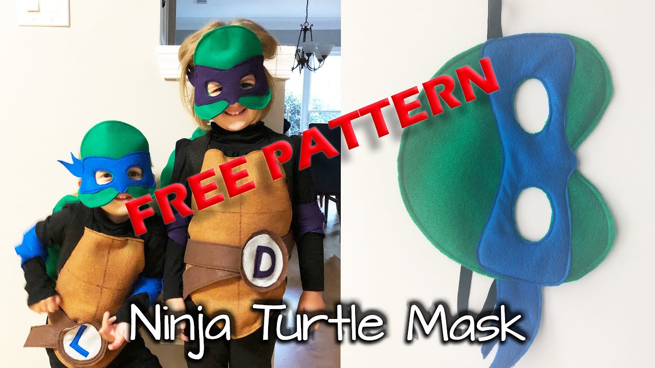 toilet US dollar Huis How to Make a Ninja Turtle Mask. DIY. Sewing tutorial. Free Pattern. Easy  Family Halloween Costume - YouTube