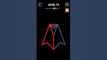 Line drawing no lift puzzle game | Level 73 #game #gaming #shorts #puzzle