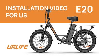 URLIFE E20 20 Inch Urban Electric Commuter Bike Assembly Guide For US Market