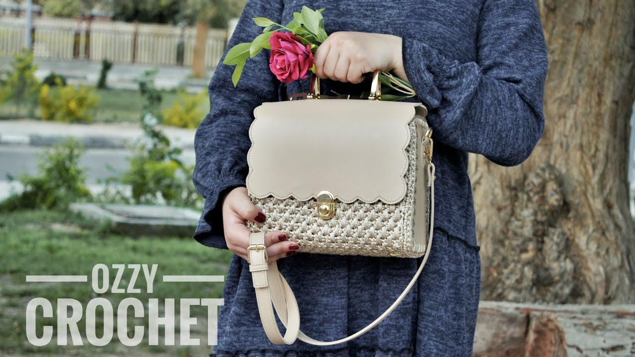 كروشيه شنطة بجوانب  بالتفصيل _غرزة الحشو العميقة _ crochet bag with  sides _ Ozzy Crochet