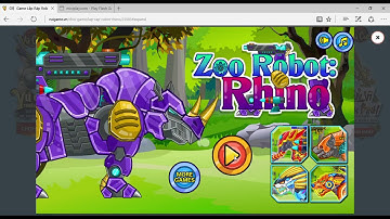 Robot Xếp Hình - Tê giác tím 2 sừng