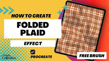 Folded Plaid Effect in Procreate (FREE) Plaid Procreate Brush, Step by Step Beginner Tutorial