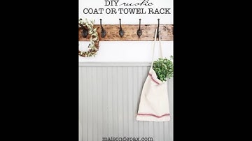 diy towel hooks