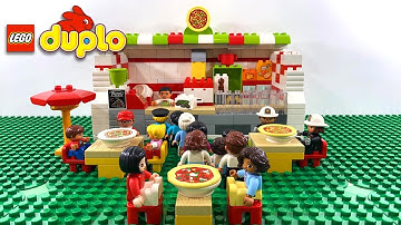 How To Build LEGO MOC Duplo Pizza Shop by @ColieBrix | Satisfying Stopmotion Speed Build ASMR