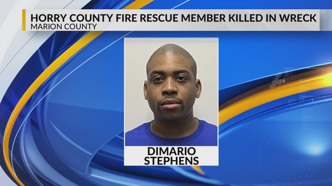 Horry County firefighter killed in single-vehicle crash in Marion ...
