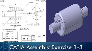 CATIA Assembly Exercise - Solid Muff Coupling Part 3
