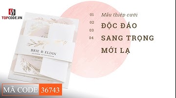 Mã code 36743. Template thiệp cưới online, hiệu ứng âm thanh | Topcode.vn