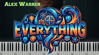 Alex Warren - Everything Piano Tutorial Glow Version