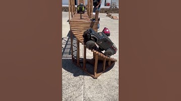 RC Car Climbs Up Spiral Staircase || ViralHog