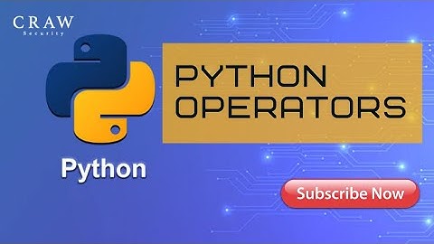 Python Operators - Python Training | Python Tutorial For Beginners