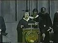 Girl tries to convert huge audience during graduation speech