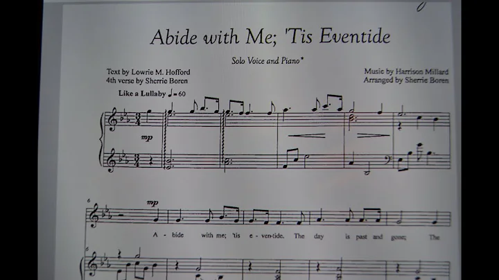 Abide with Me Tis Eventide Piano Accompaniment