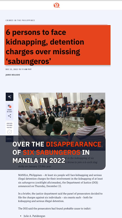 Atong Ang files complaints vs accused who tagged him in sabungeros case