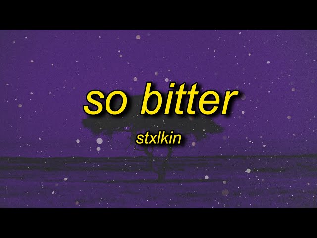 Stxlkin - so bitter (Lyrics) class=