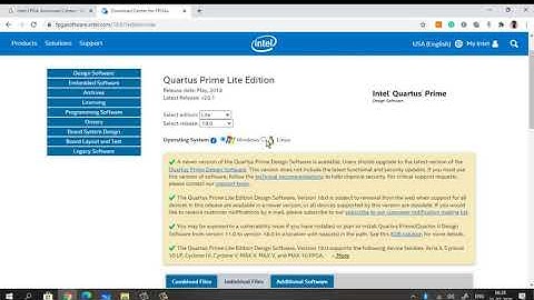 How to download Intel Quartus Prime 18.0 ?