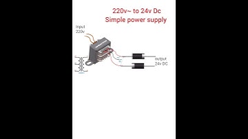 220v to 24v dc // AC to DC converter circuit #converter