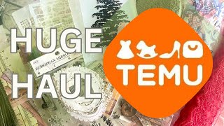 HUGE TEMU Haul - Junk Journal Supplies - Stamps, Ephemera, Lace, Die & More!