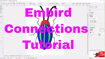 Embird Studio Tutorial:  How to make Beginner Embroidery Connections😱