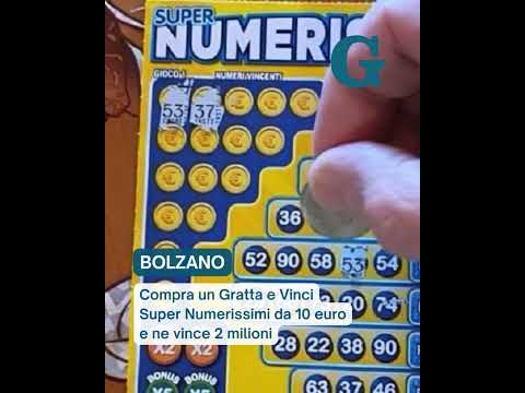 Video Vincita da 2 milioni comprando un Gratta e Vinci Super Numerissimi da 10 euro