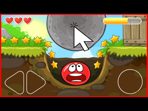 Red Ball 4 rocks balls fell they helped the mouse to pass level 4 #shorts