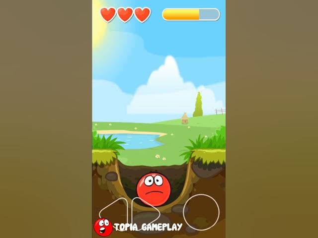 Red Ball 4 rocks balls fell they helped the mouse to pass level 4 #shorts