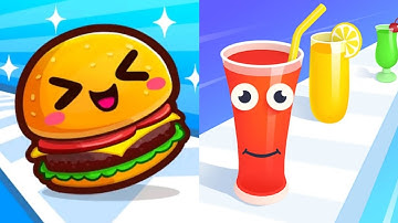 Food Run vs Juice Run Satisfying ASMR Gameplay (Android,ios) (New Update)
