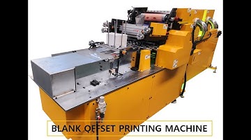 Blank Offset Printing Machine for Paper Cup