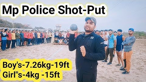 Mp police constable shot put through || म प्र पुलिस में गोला कैसे फेके || girls shot put through ||