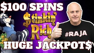 High Rolling With $100 Stinkin Rich Spins! screenshot 5