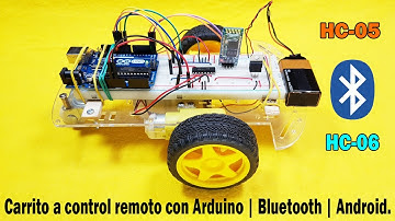 Carrito a control remoto con Arduino / Bluetooth / Android, en Protoboard