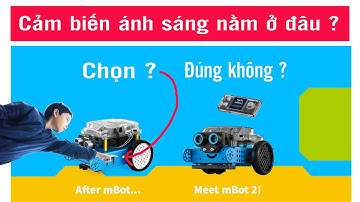 Bài tập hỏi đáp về cảm biến ánh sáng với robot mBot | Lập trình trẻ em Scratch