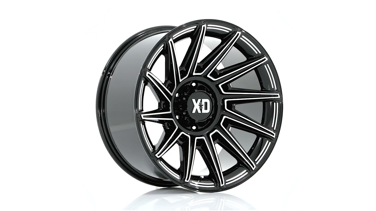 XD WHEELS - XD867 SPECTER - 20X10 - GLOSS BLACK MILLED