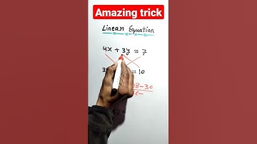 Maths linear Equation tricks and Shortcut #linearequations #tricks  #shorts