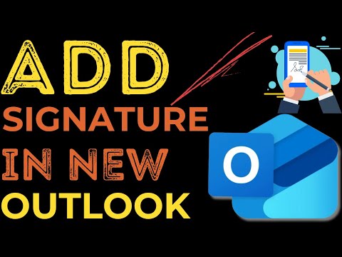 How To Create And Add Signature In New Outlook