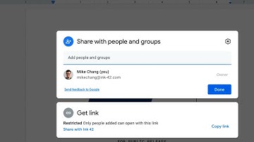 How to: Change file permissions in Google Docs