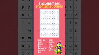¡Pandilla encuentra las palabras en esta sopa de letras!