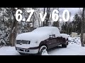 6.7 POWERSTROKE VS 6.0 POWESTROKE COLD START!