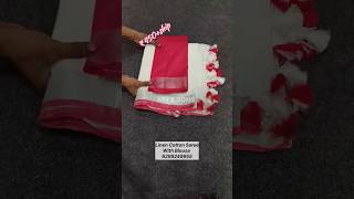 White Saree Collections Linen White Saree Cotton White Saree