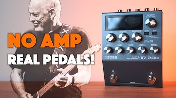NO Amp. REAL Pedals. Gilmour Tones? | Boss IR-200 Review