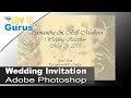 How to Design Wedding Invitation Cards in Adobe Photoshop CC 2018 CS6 CS5 Tutorial