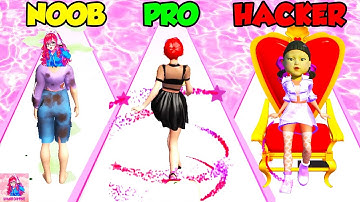 NOOB vs PRO vs HACKER in Beauty Star Rush - Storytime
