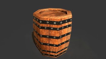 Maya tutorial :Lesson 2 - How to model a wooden Barrel high Poly