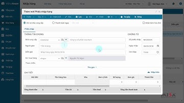 1.1 Nhập hàng  - Ghi nợ Nhà cung cấp - MShopkeeper