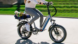 JOBOBIKE Romer Electric Bike 250W Motor 48V 15AH Battery Fat Tires Foldable Frame Electric Bike