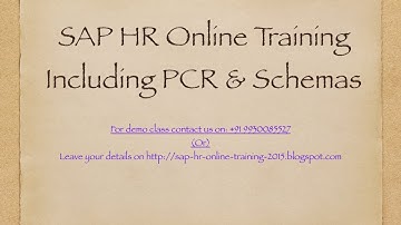 SAP HR Online Training Until payroll generation (Part 1)