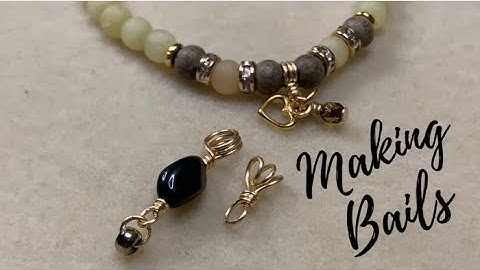 Making Bails Using @beadalon German-Style Wire - 20ga