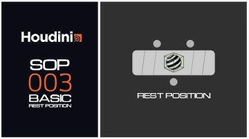 Houdini Basic Sop 003 - Rest Position #Houdini #SOP #RestPosition